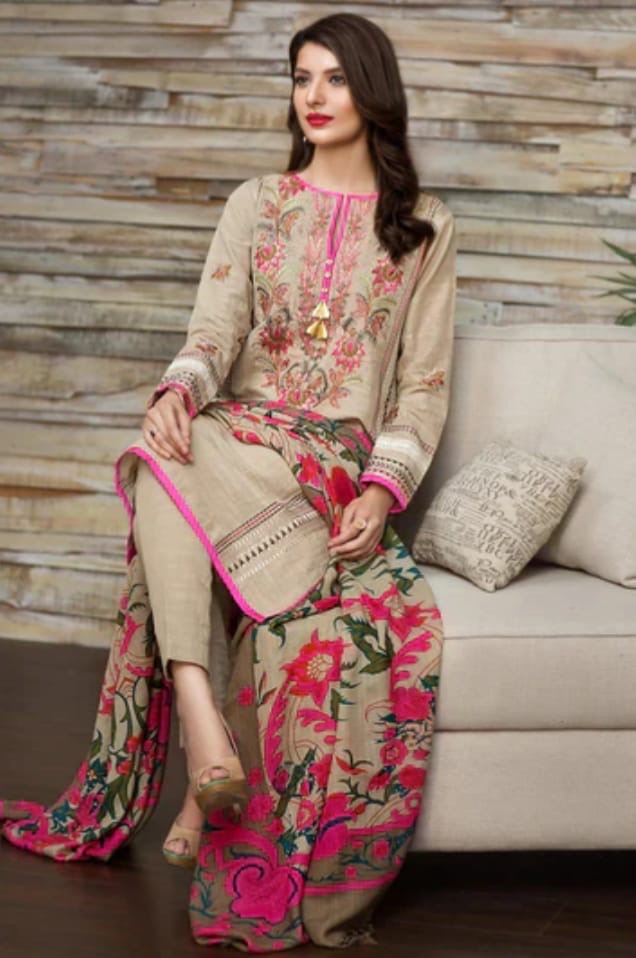LAWN 3 PIECE | UNSTICHED SUIT | SUMMER COLLECTION