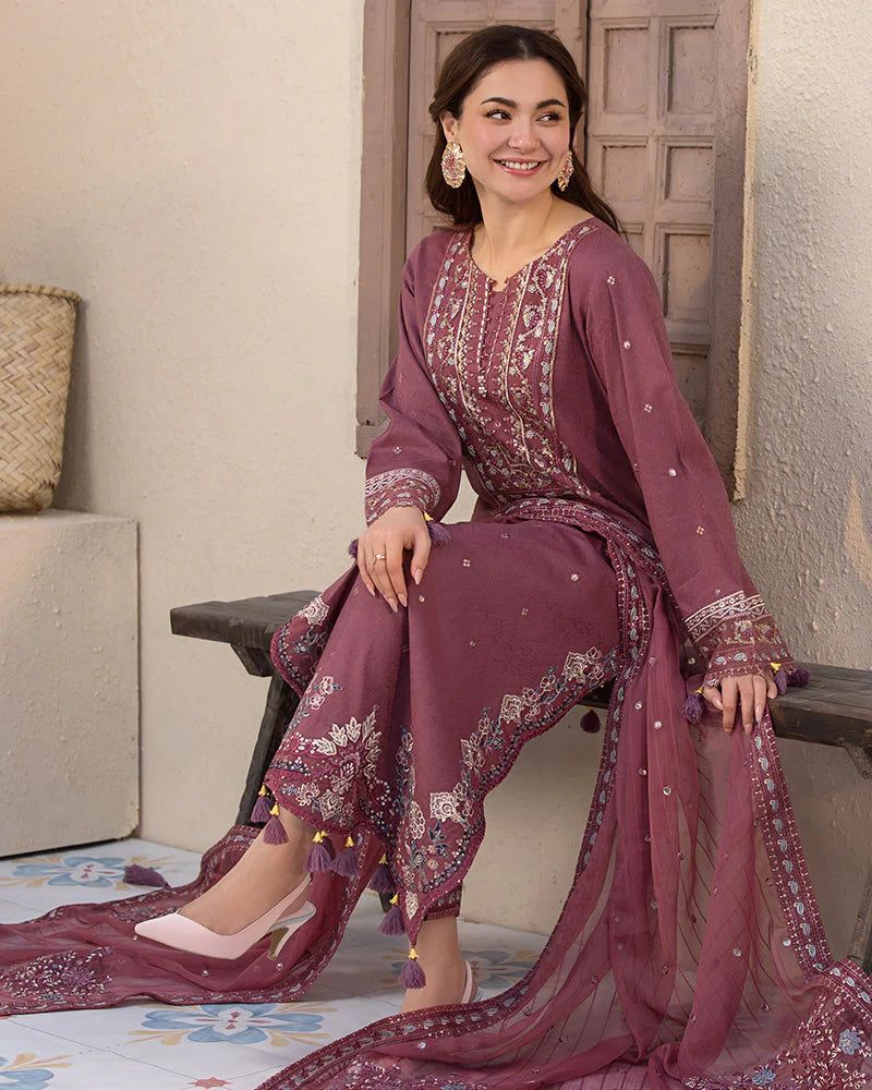 LAWN 3 PIECE | UNSTICHED SUIT | LUXURY SUMMER COLLECTION