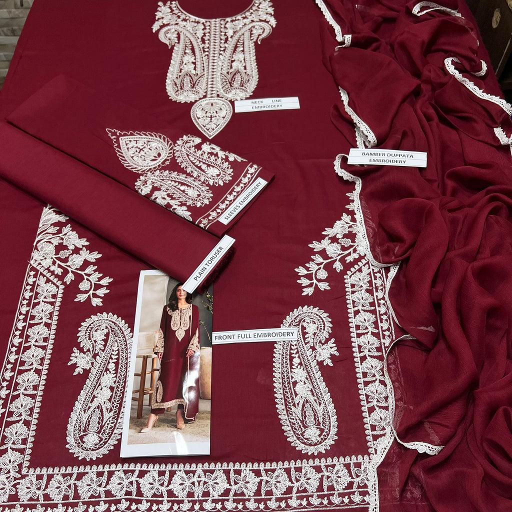 LAWN 3 PIECE | UNSTICHED SUIT | SUMMER COLLECTION