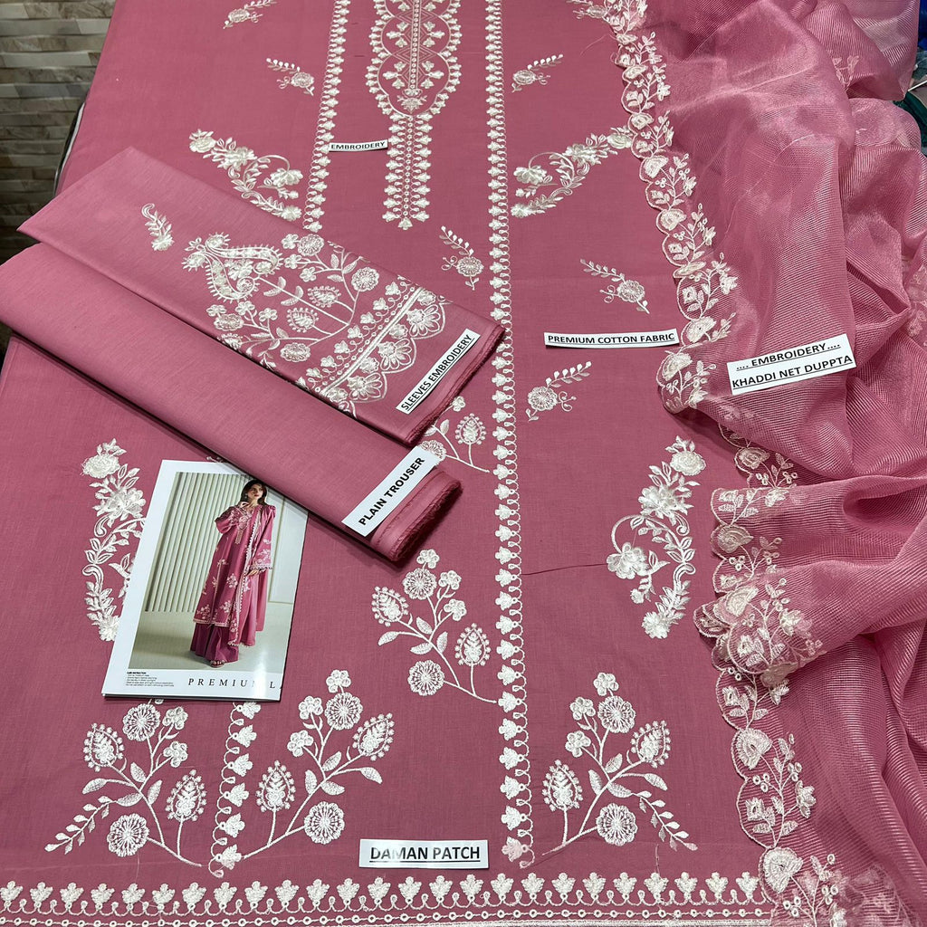 LAWN 3 PIECE | UNSTICHED SUIT | LUXURY SUMMER COLLECTION
