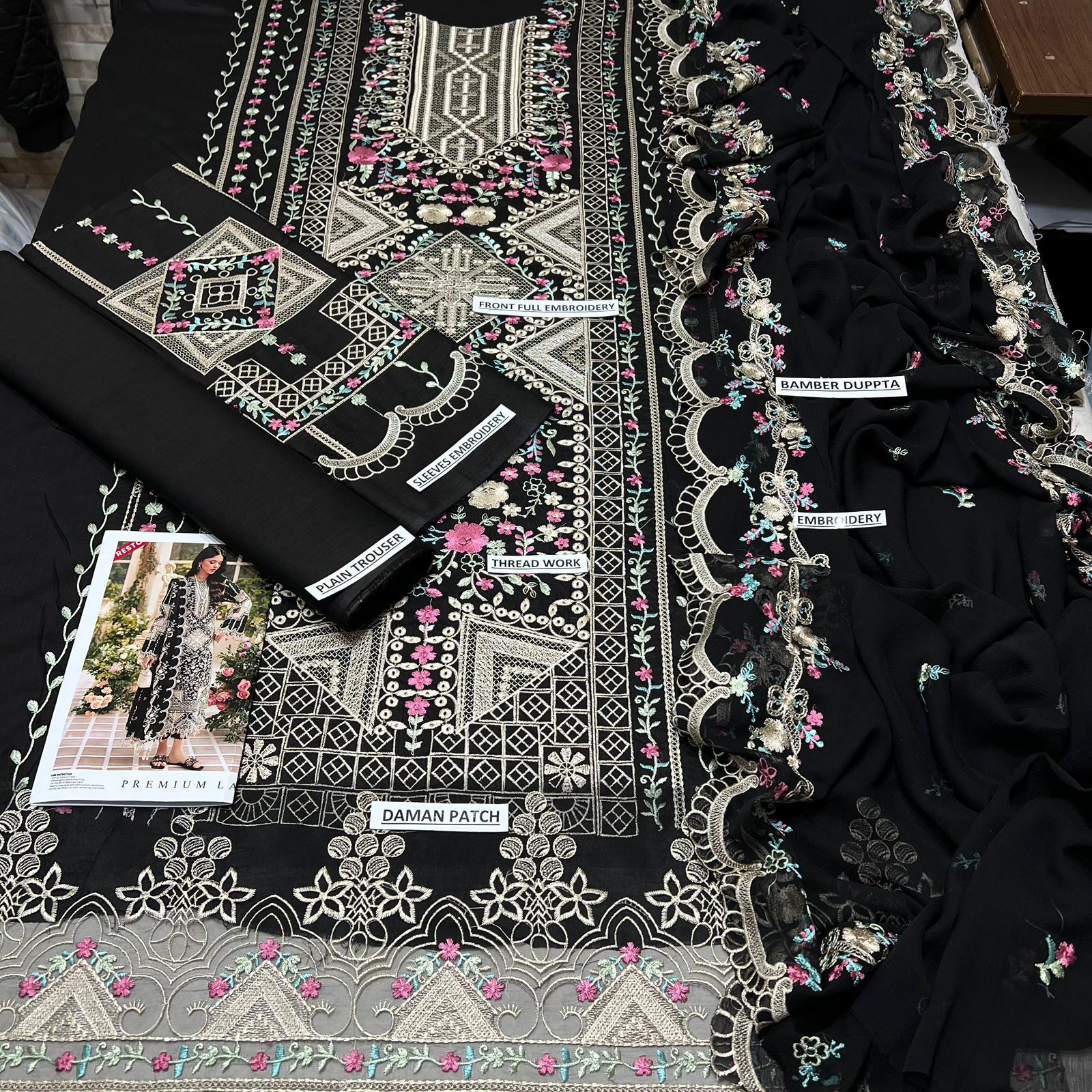 LAWN 3 PIECE | UNSTICHED SUIT | LUXURY SUMMER COLLECTION