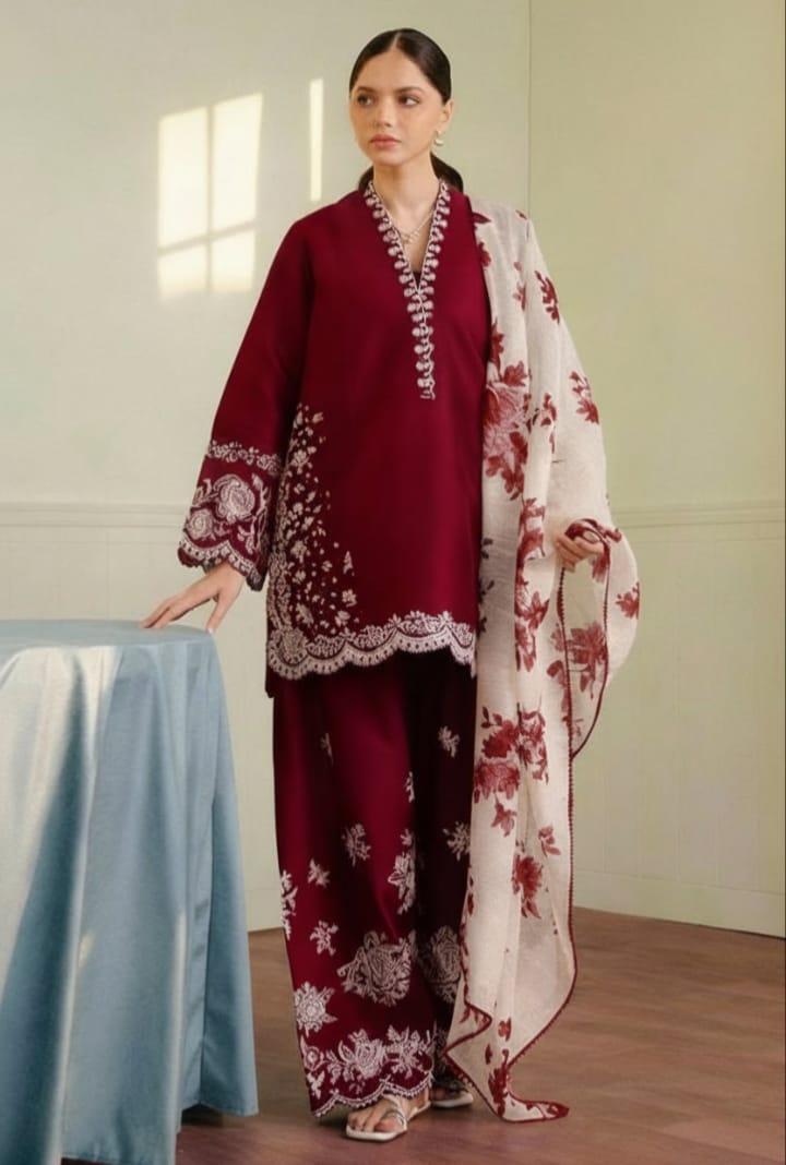 LAWN 3 PIECE | UNSTICHED SUIT | SUMMER COLLECTION