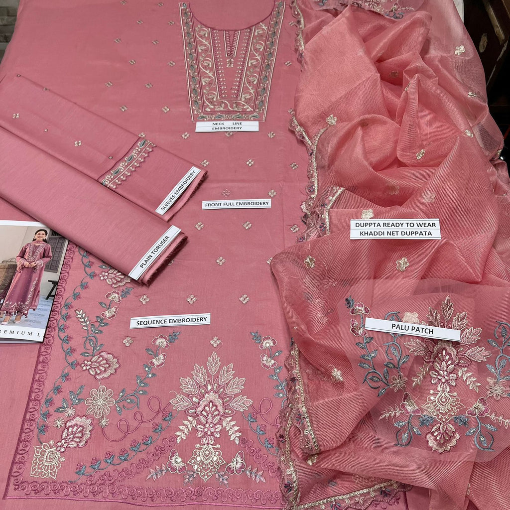 LAWN 3 PIECE | UNSTICHED SUIT | LUXURY SUMMER COLLECTION