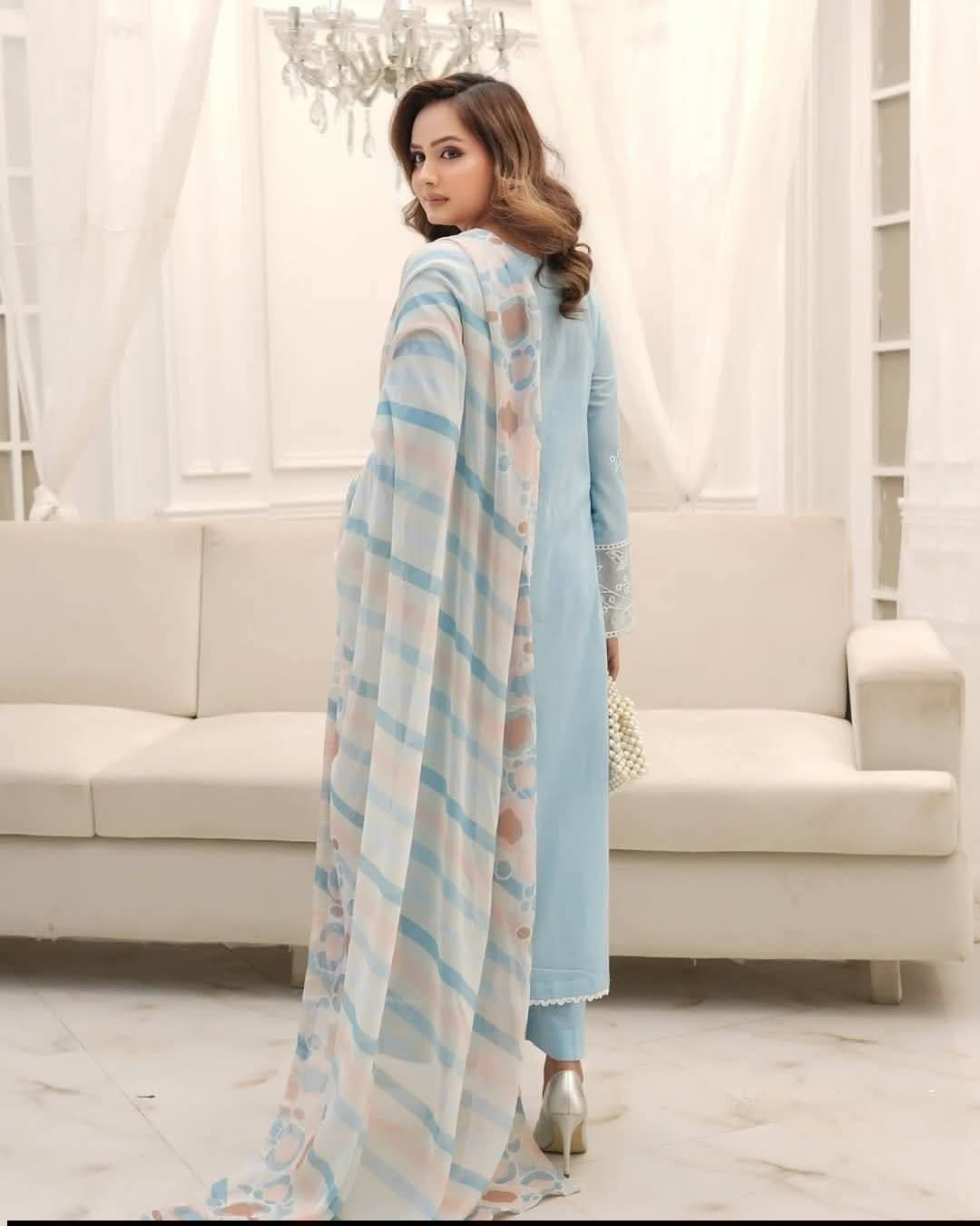 LAWN 3 PIECE | UNSTICHED SUIT | LUXURY SUMMER COLLECTION