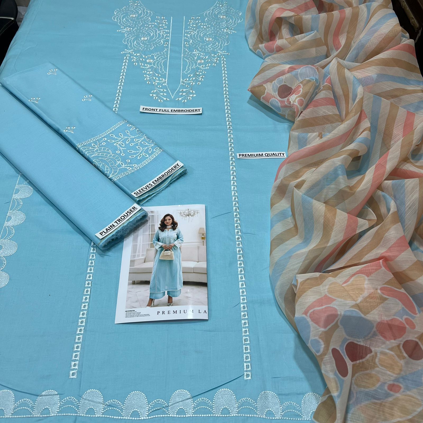 LAWN 3 PIECE | UNSTICHED SUIT | LUXURY SUMMER COLLECTION