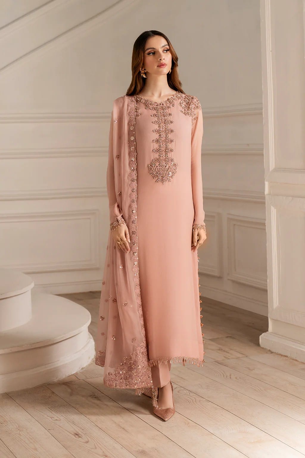 CHIFFON 3 PIECE | LUXURY SUMMER COLLECTION | UNSTITCHED SUIT