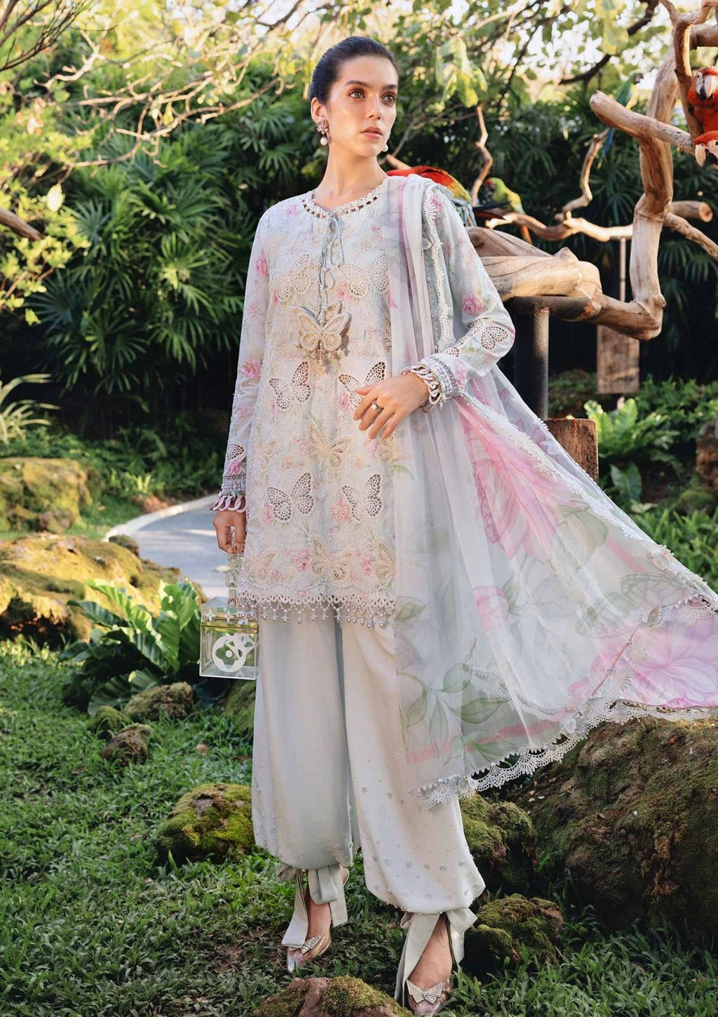 LAWN 3 PIECE | UNSTICHED SUIT | LUXURY SUMMER COLLECTION