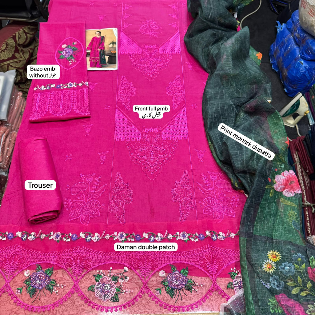 LAWN 3 PIECE | UNSTITCHED SUIT | SUMMER COLLECTION