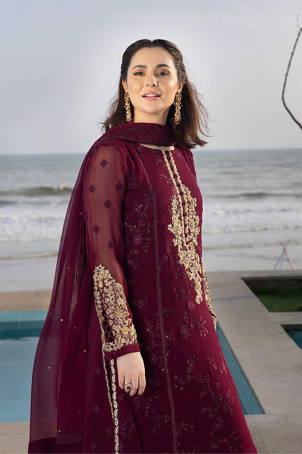 Indian Chiffon | Unstitched 3 Piece| Luxury Collection vol.1