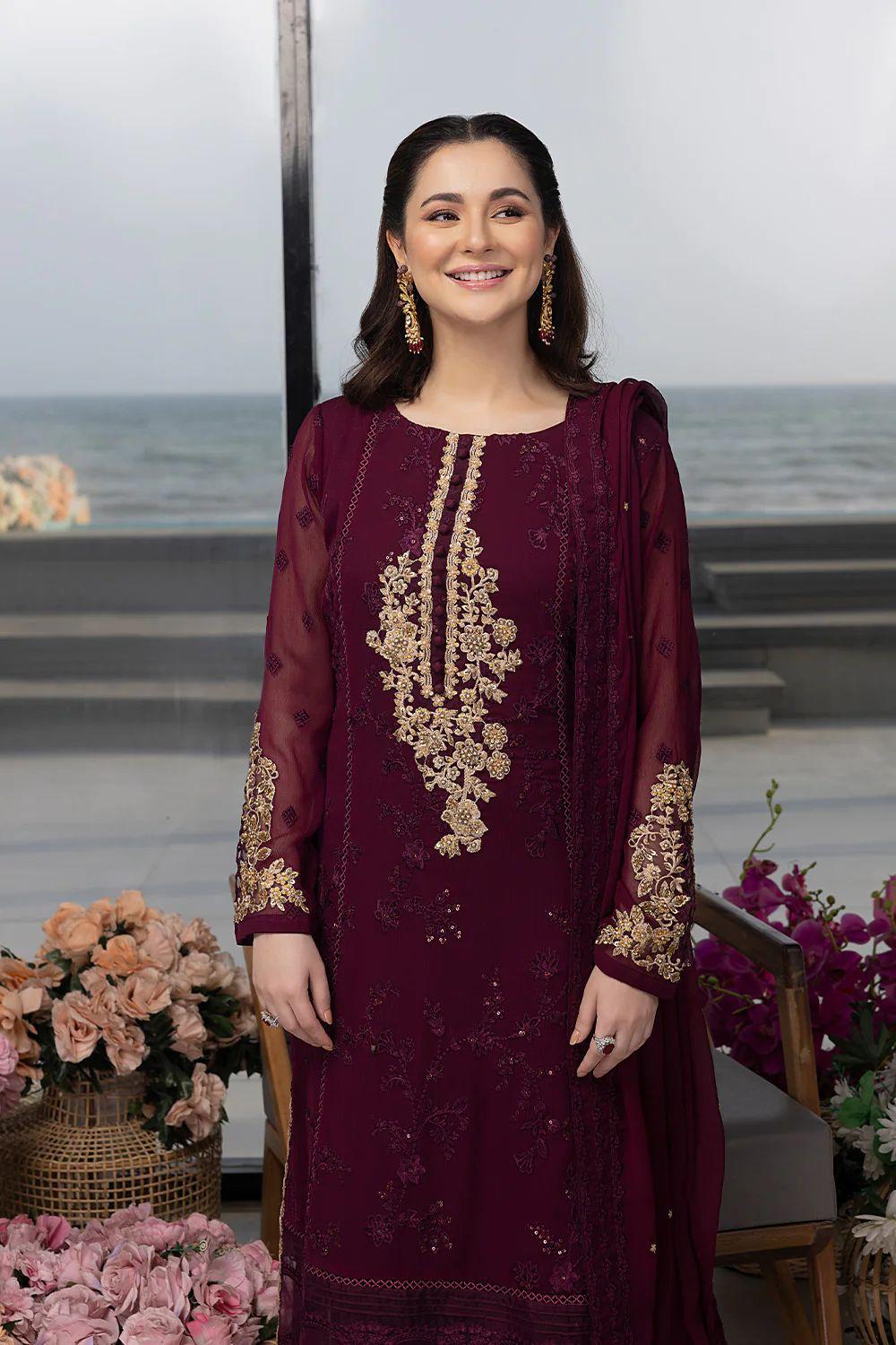 Indian Chiffon | Unstitched 3 Piece| Luxury Collection vol.1