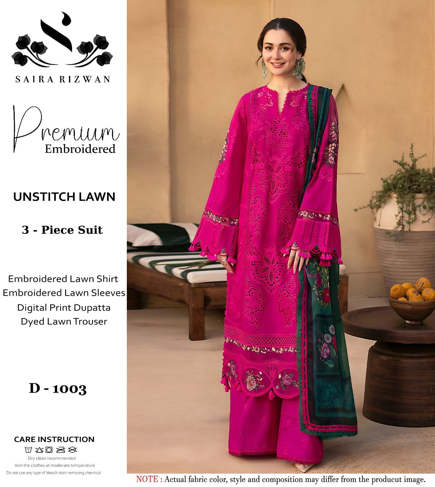 LAWN 3 PIECE | UNSTITCHED SUIT | SUMMER COLLECTION