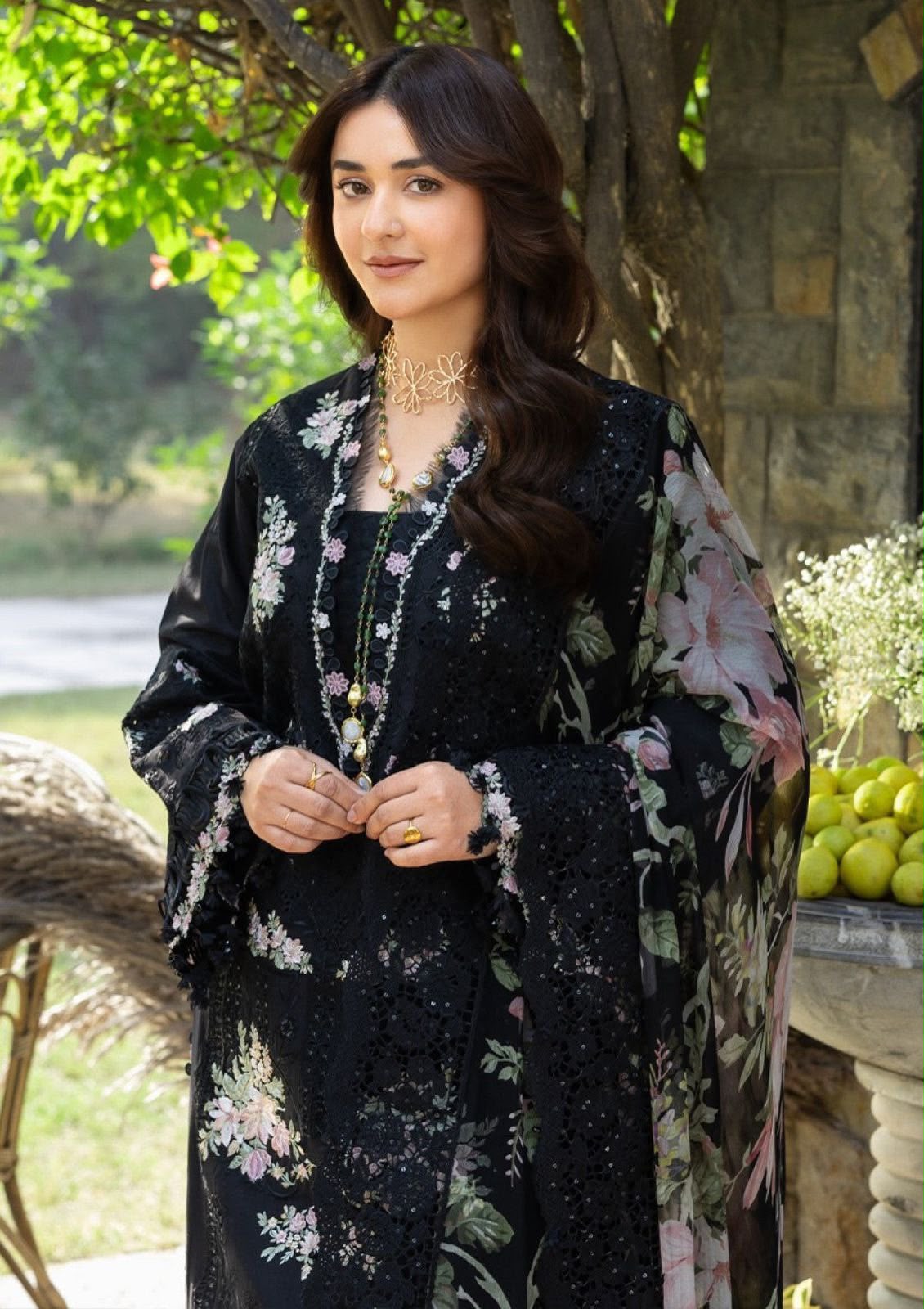 LAWN 3 PIECE | LUXURY SUMMER COLLECTION | UNSTITCHED SUIT Vol.25