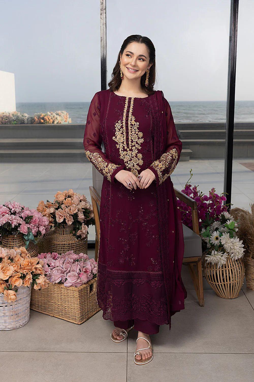 Indian Chiffon | Unstitched 3 Piece| Luxury Collection vol.1