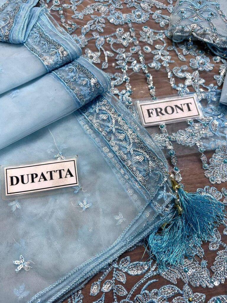 Indian Chiffon | Unstitched 3 piece | Luxury Collection
