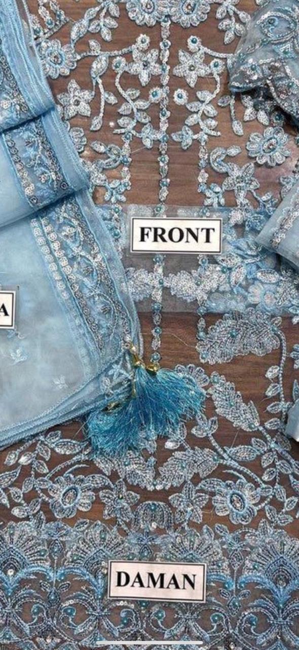 Indian Chiffon | Unstitched 3 piece | Luxury Collection