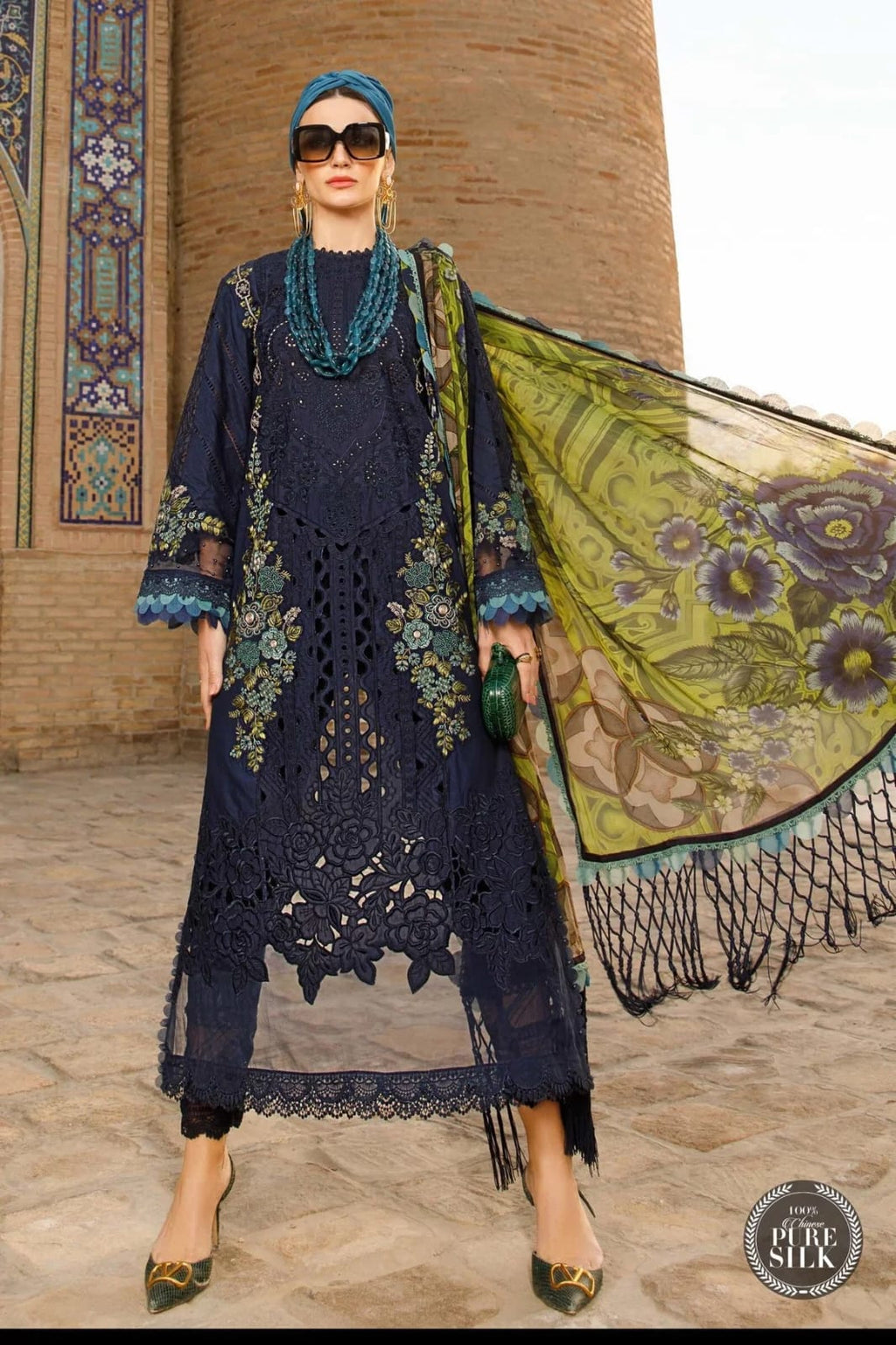 Cotton Fabric| Cut Work Suit | Unstitched 3 piece