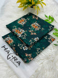 Lawn 2 Piece Unstitched Suit - Dark Green Floral (Hazra Exclusive)
