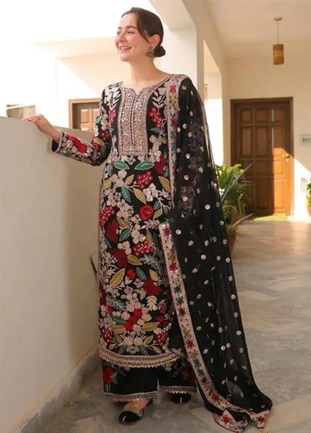 Indian Chiffon | Unstitched 3 piece | Luxury Collection