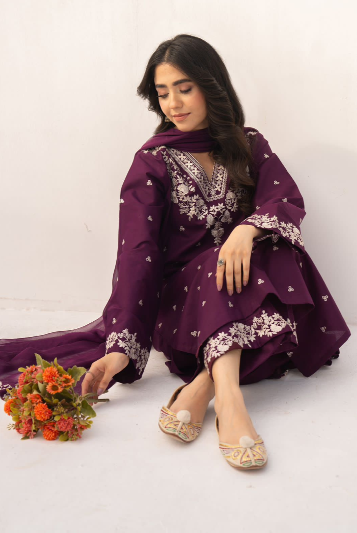 LAWN 3 PIECE | UNSTICHED SUIT | SUMMER COLLECTION